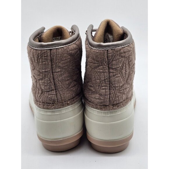 Magellan Women's Boots Size 7 M Beige Quilted Duck Boot Rubber Winter Waterproof - Picture 6 of 10